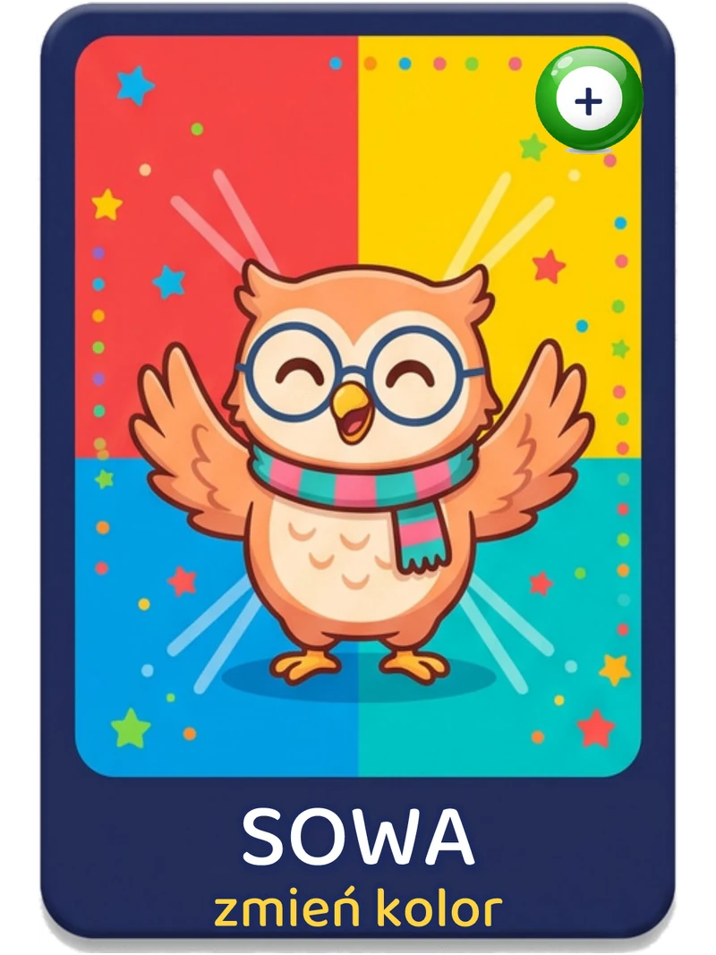 Karty Sovy — Sova — změň barvu